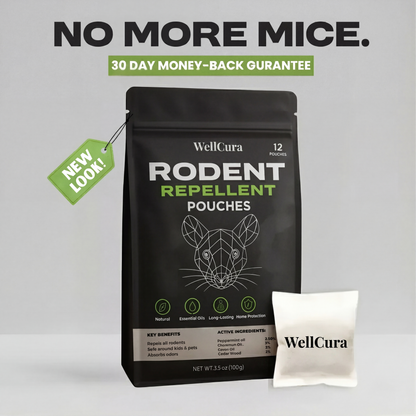 Place These Pouches Anywhere Mice Hide - And Watch Them Disappear Permanently. The Natural Way.