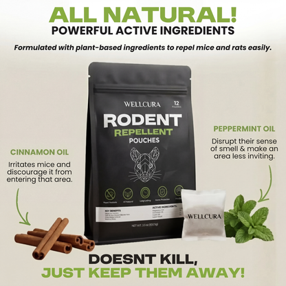 Place These Pouches Anywhere Mice Hide - And Watch Them Disappear Permanently. The Natural Way.