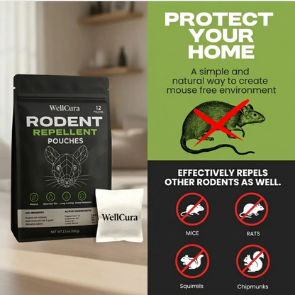 Place These Pouches Anywhere Mice Hide - And Watch Them Disappear Permanently. The Natural Way.